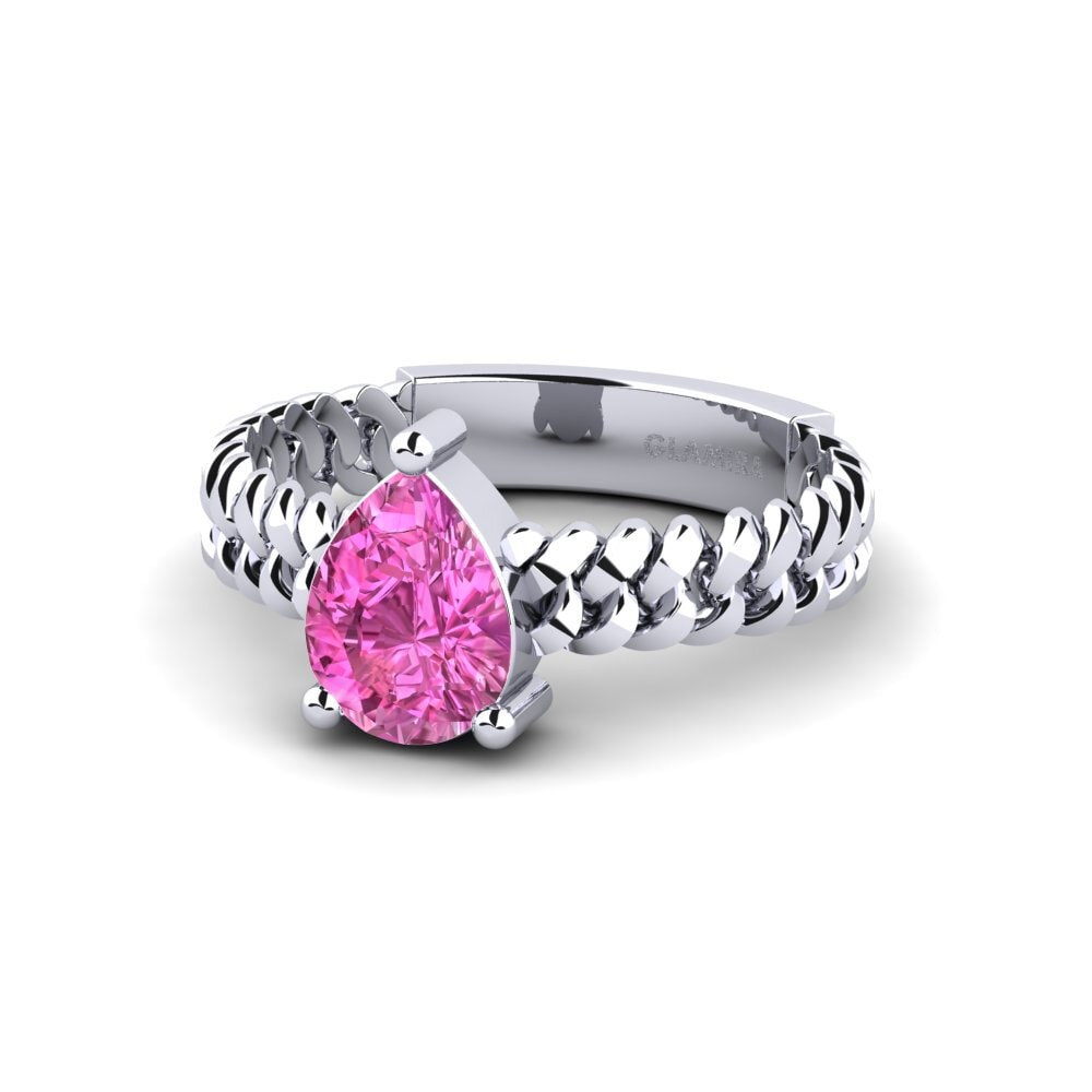 Topacio Rosa Anillo de compromiso Ducta - Pear