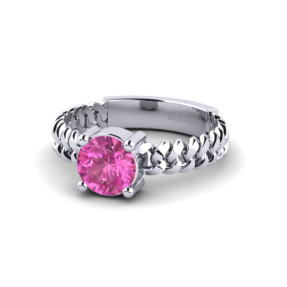 Topacio Rosa Anillo de compromiso Ducta - Round