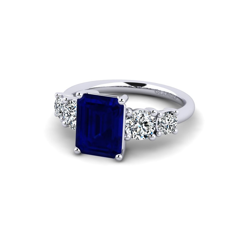 Safira Anel de Noivado Ebulga - Emerald
