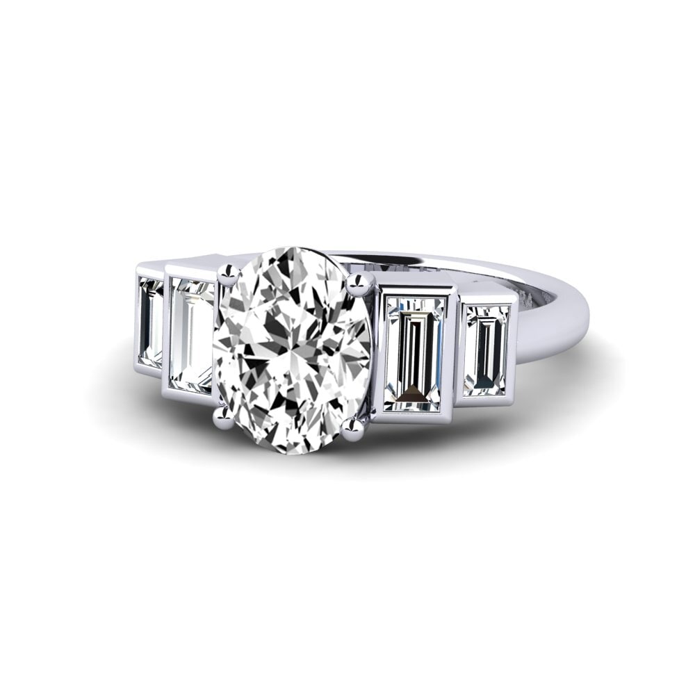 Moissanite Anel de Noivado Fitigel - Oval