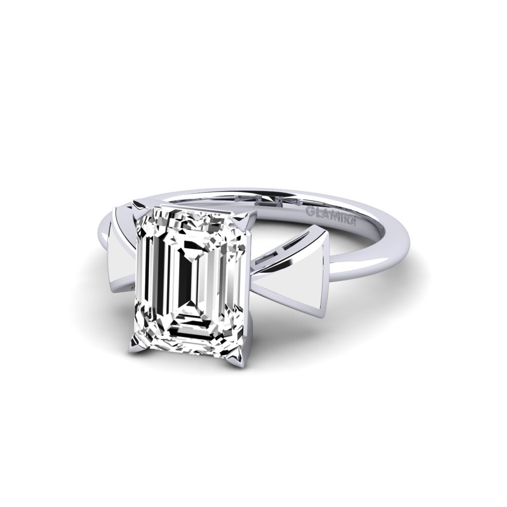 Moissanit Verlobungsring Fratina - Emerald