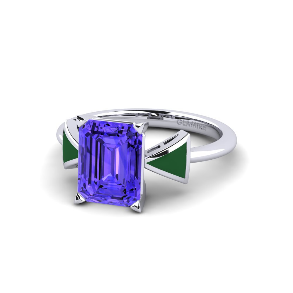 Tansanit Verlobungsring Fratina - Emerald