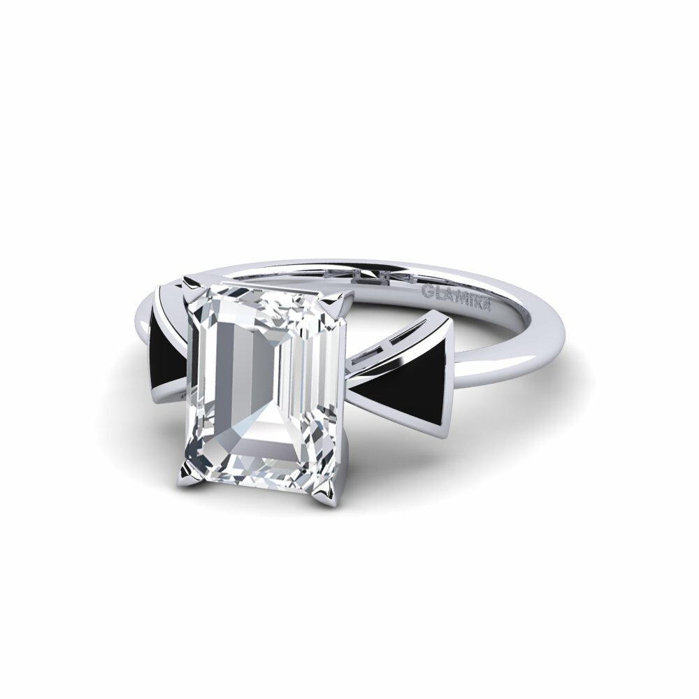 Circón Blanco Anillo de compromiso Fratina - Emerald