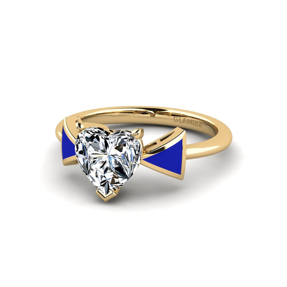 9ct Yellow Gold Engagement Ring Fratina - Heart