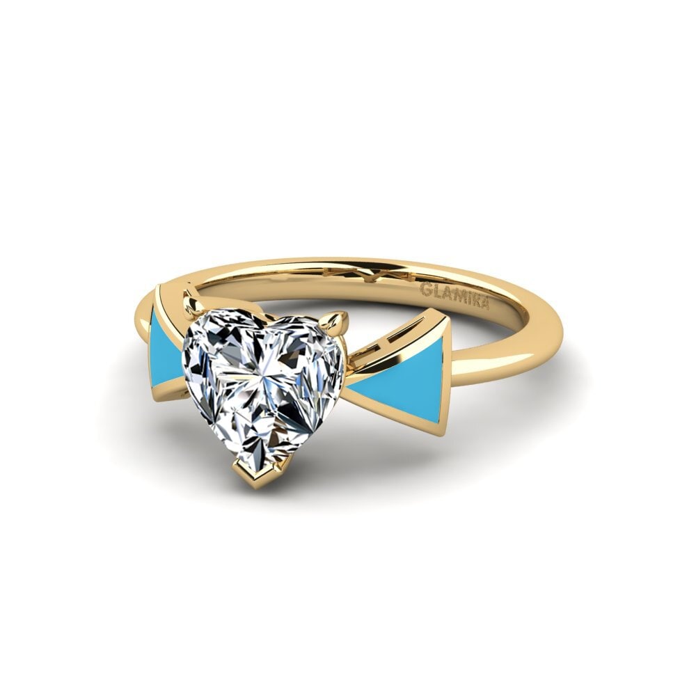 Gelbgold 375 Verlobungsring Fratina - Heart