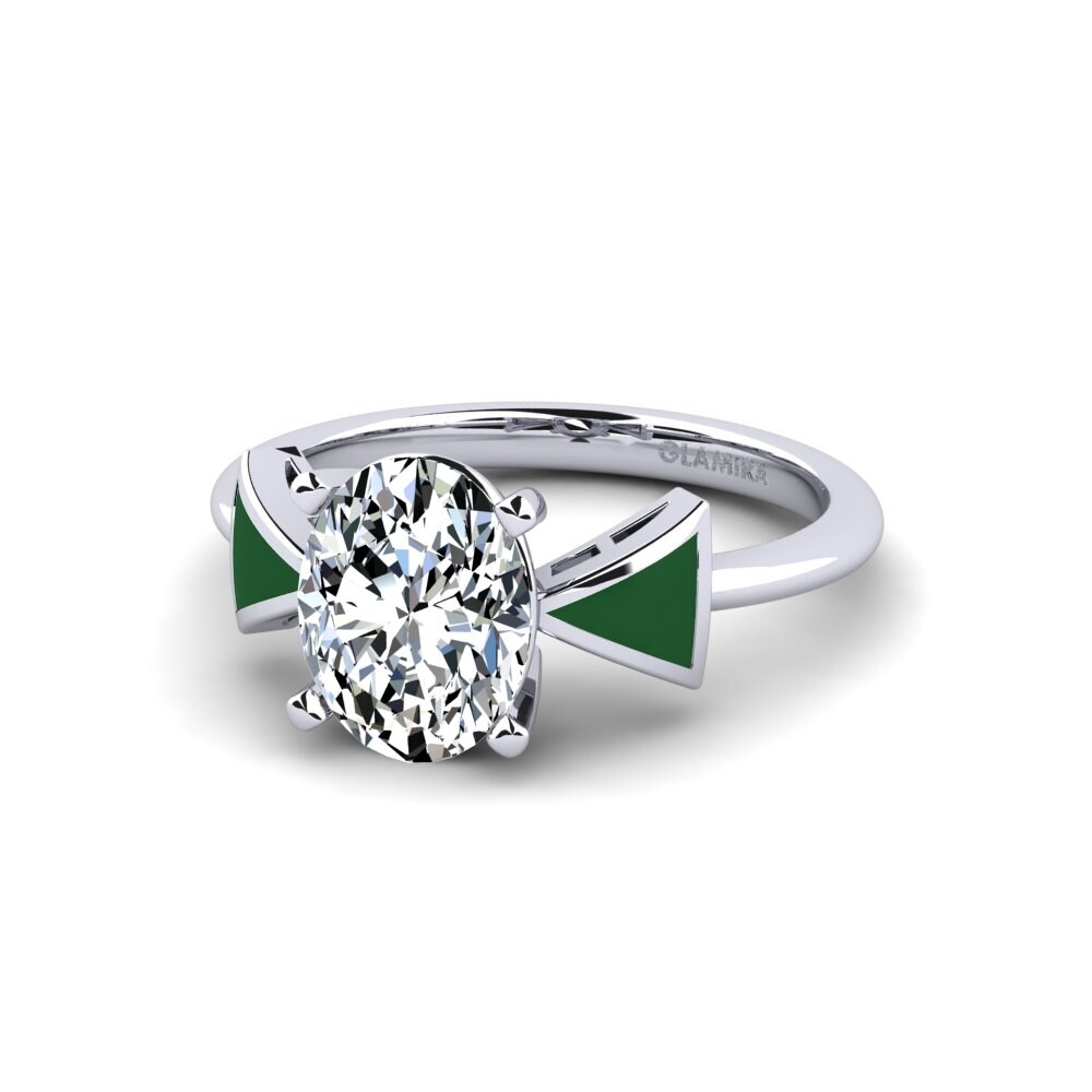 950 Platin Verlobungsring Fratina - Oval