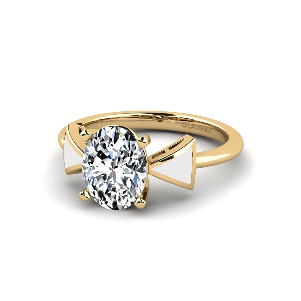Gelbgold 585 Verlobungsring Fratina - Oval