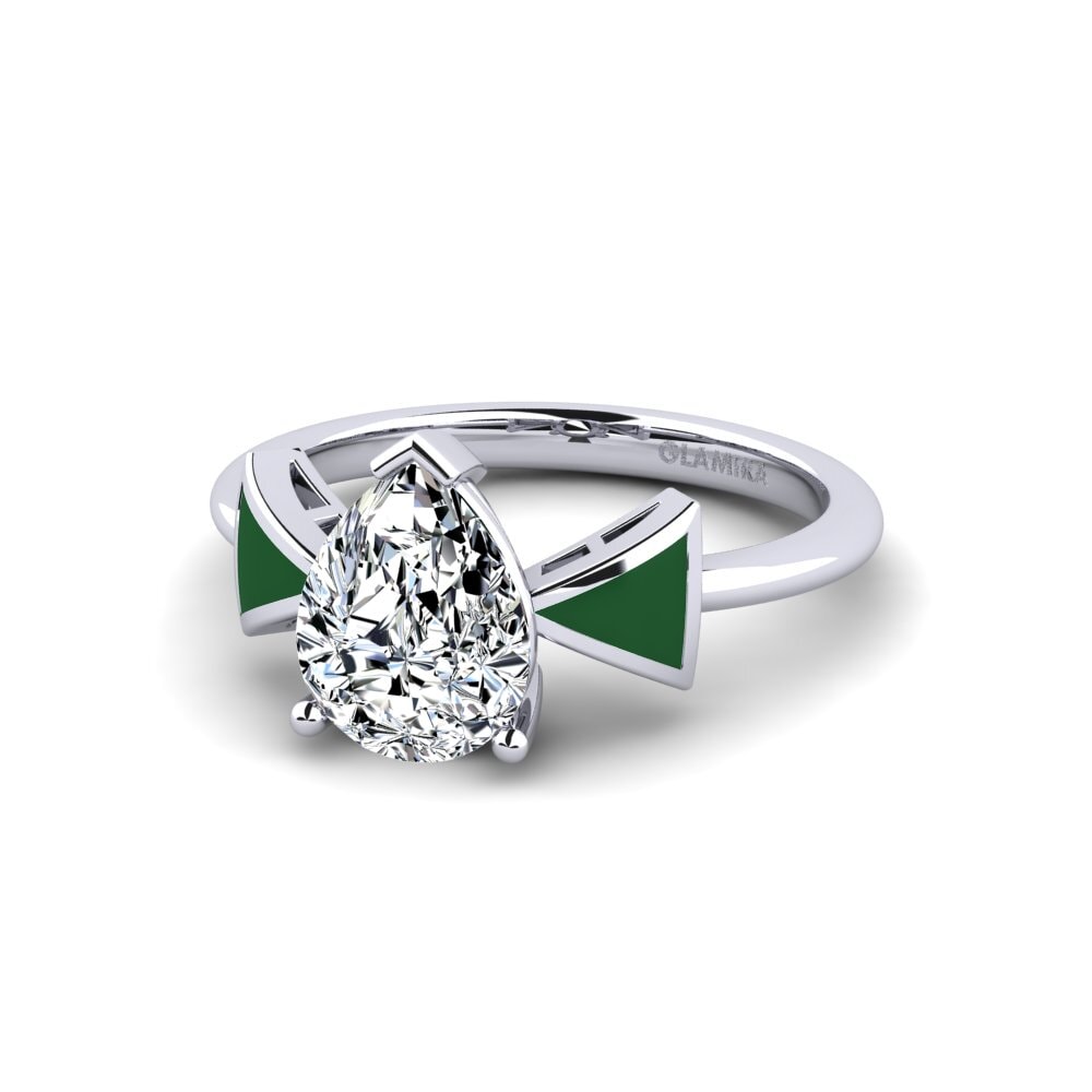 950 Platin Verlobungsring Fratina - Pear