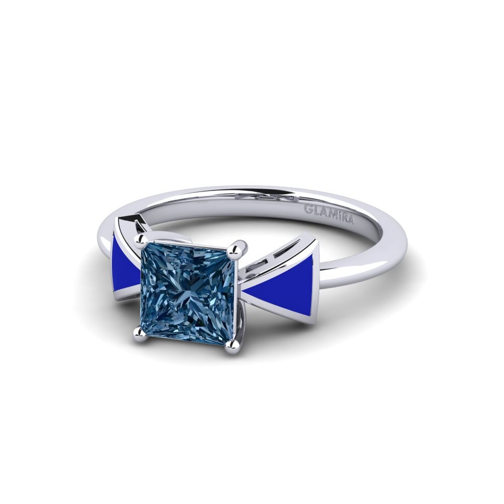 Blauer Diamant Verlobungsring Fratina - Princess