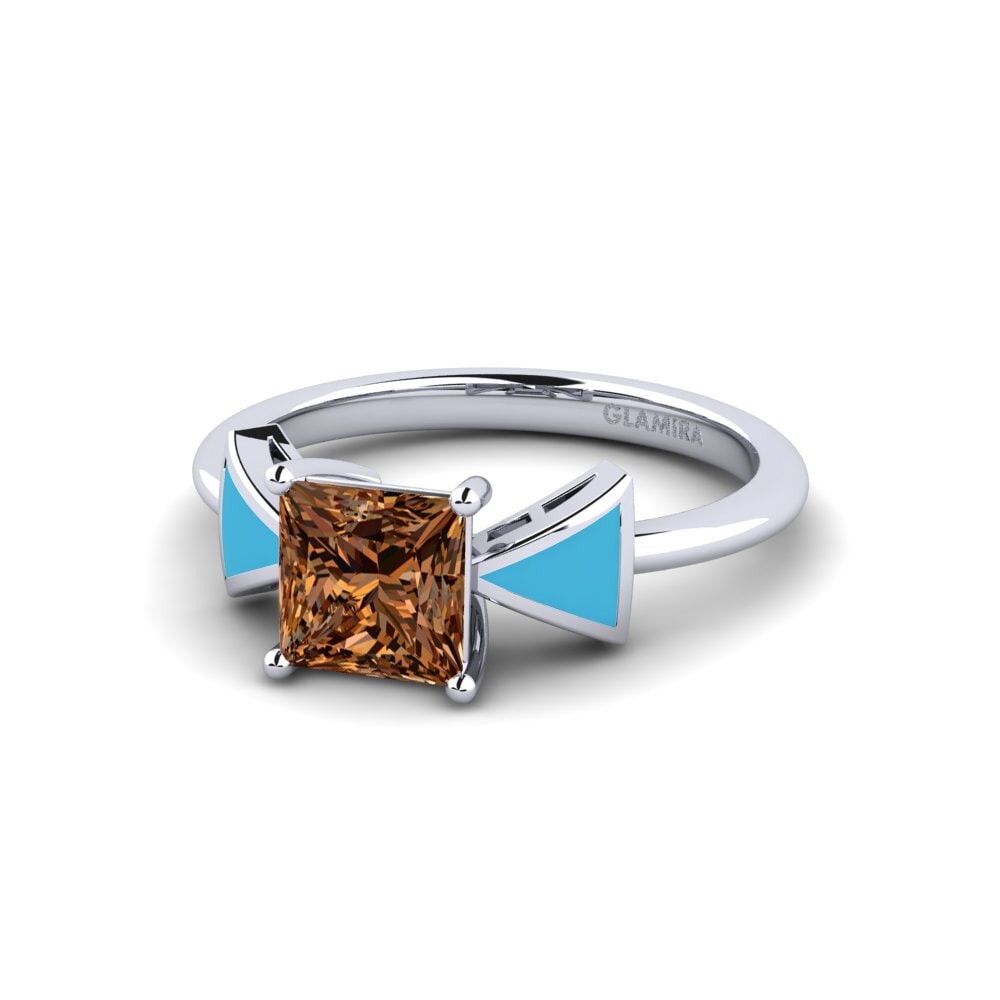 Brauner Diamant Verlobungsring Fratina - Princess