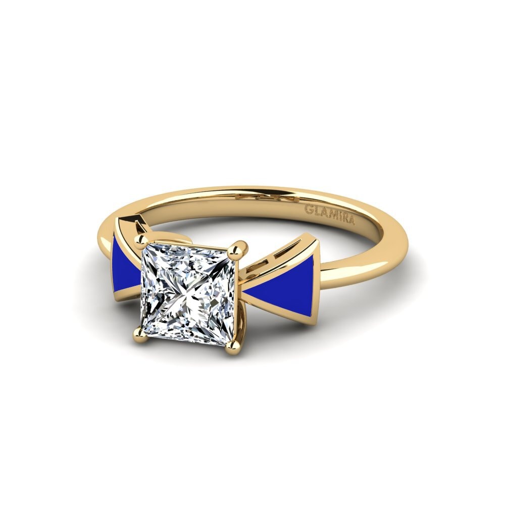 9ct Yellow Gold Engagement Ring Fratina - Princess