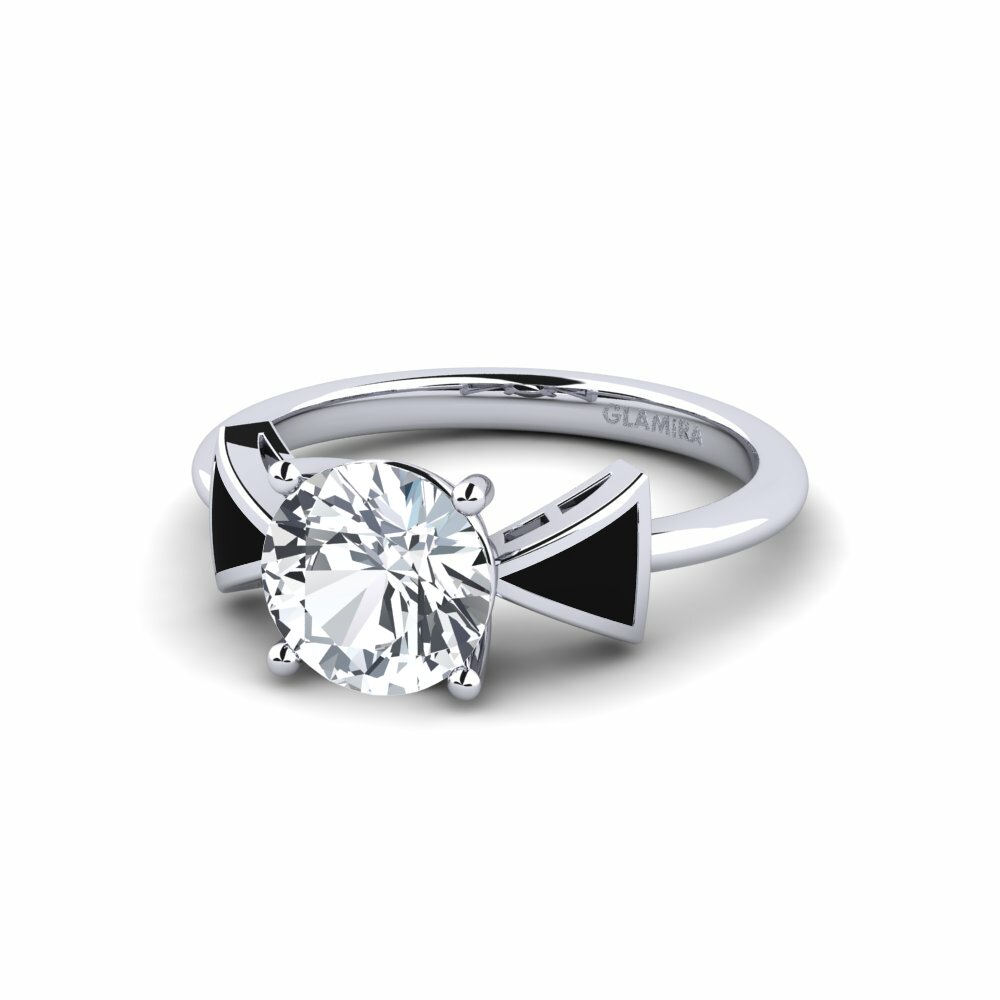 Circón Blanco Anillo de compromiso Fratina - Round