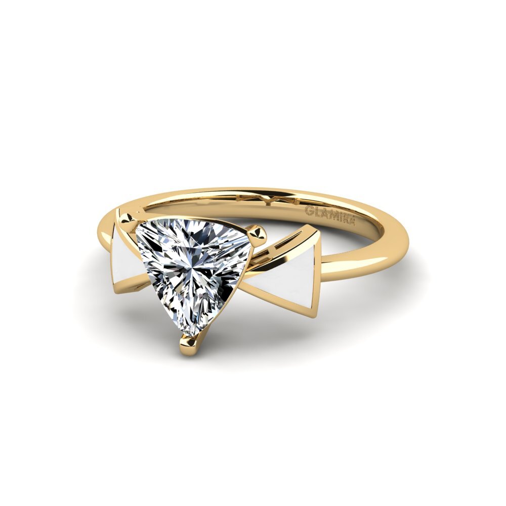 Gelbgold 585 Verlobungsring Fratina - Trillion