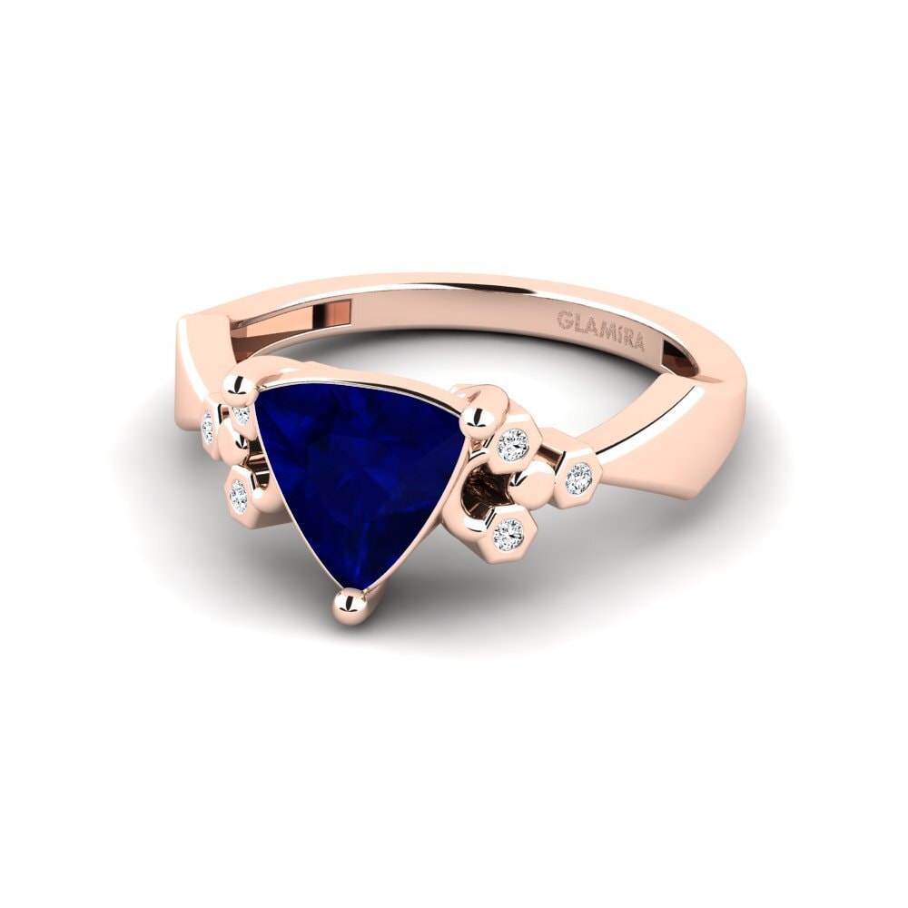 Trillion Sapphire Engagement Ring Neties - Trillion