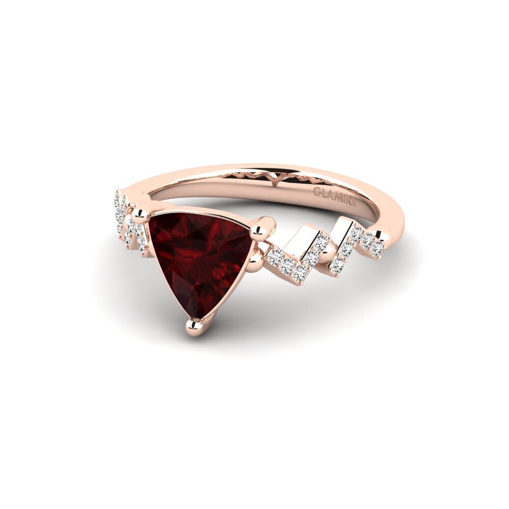 Trillion Garnet Engagement Ring Wollega - Trillion