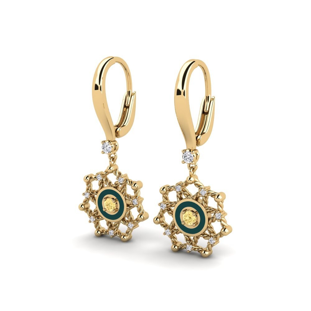 Yellow Diamond Women's Earring Axim