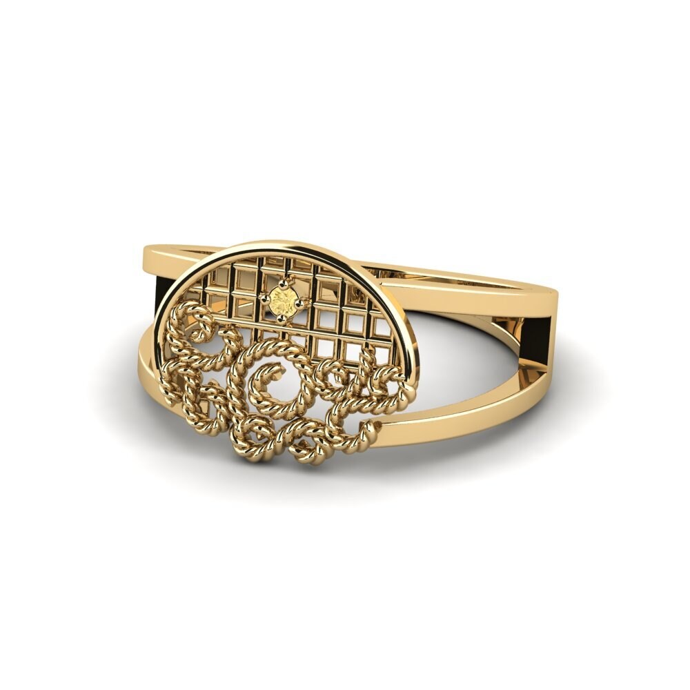 Yellow Diamond Engagement Ring Bosumtvi