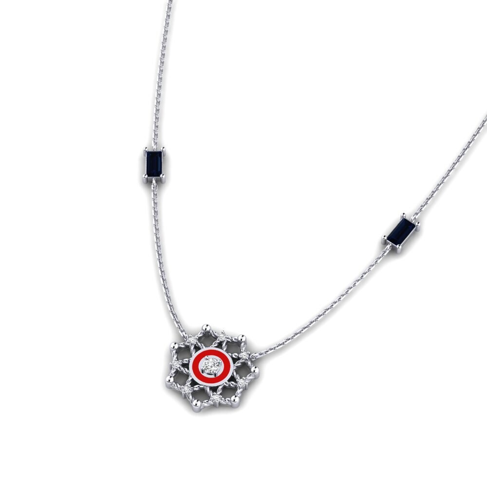 9ct White Gold Women's Necklace Buxton
