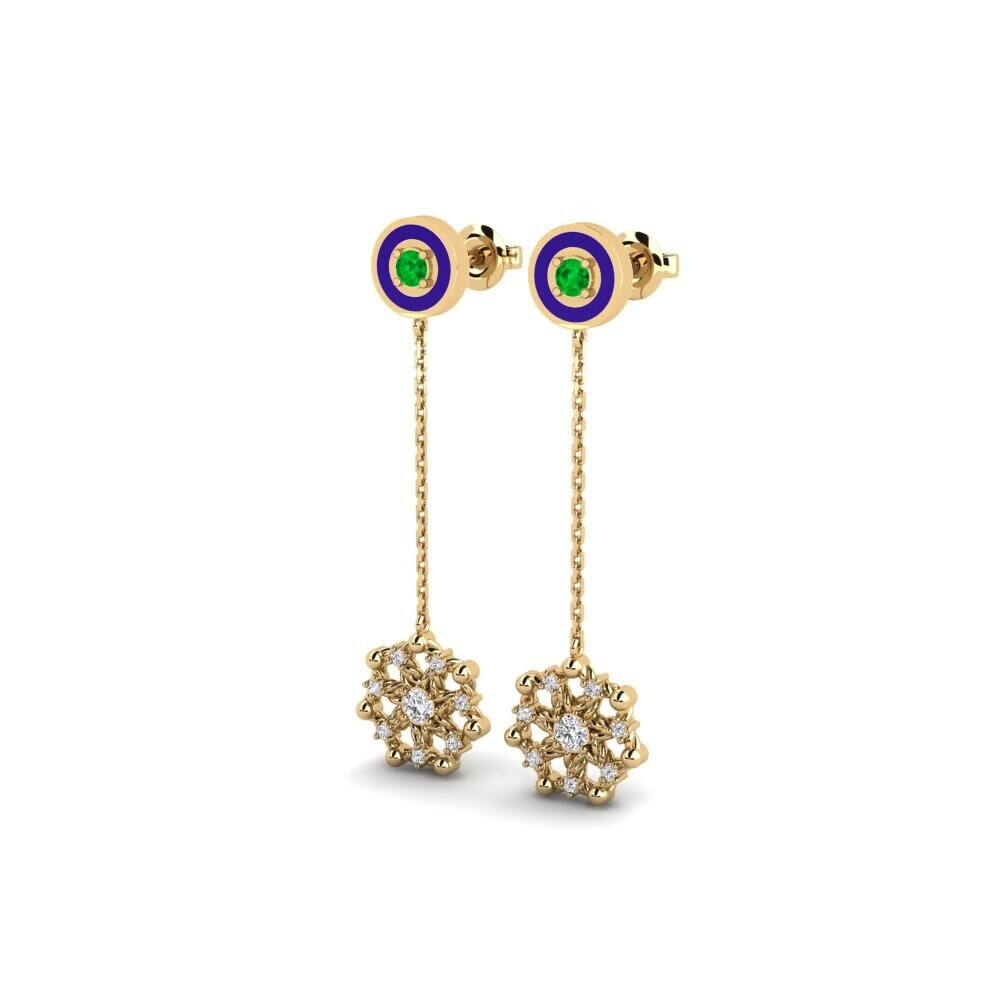 Émeraude Boucle d'oreille femme Everton