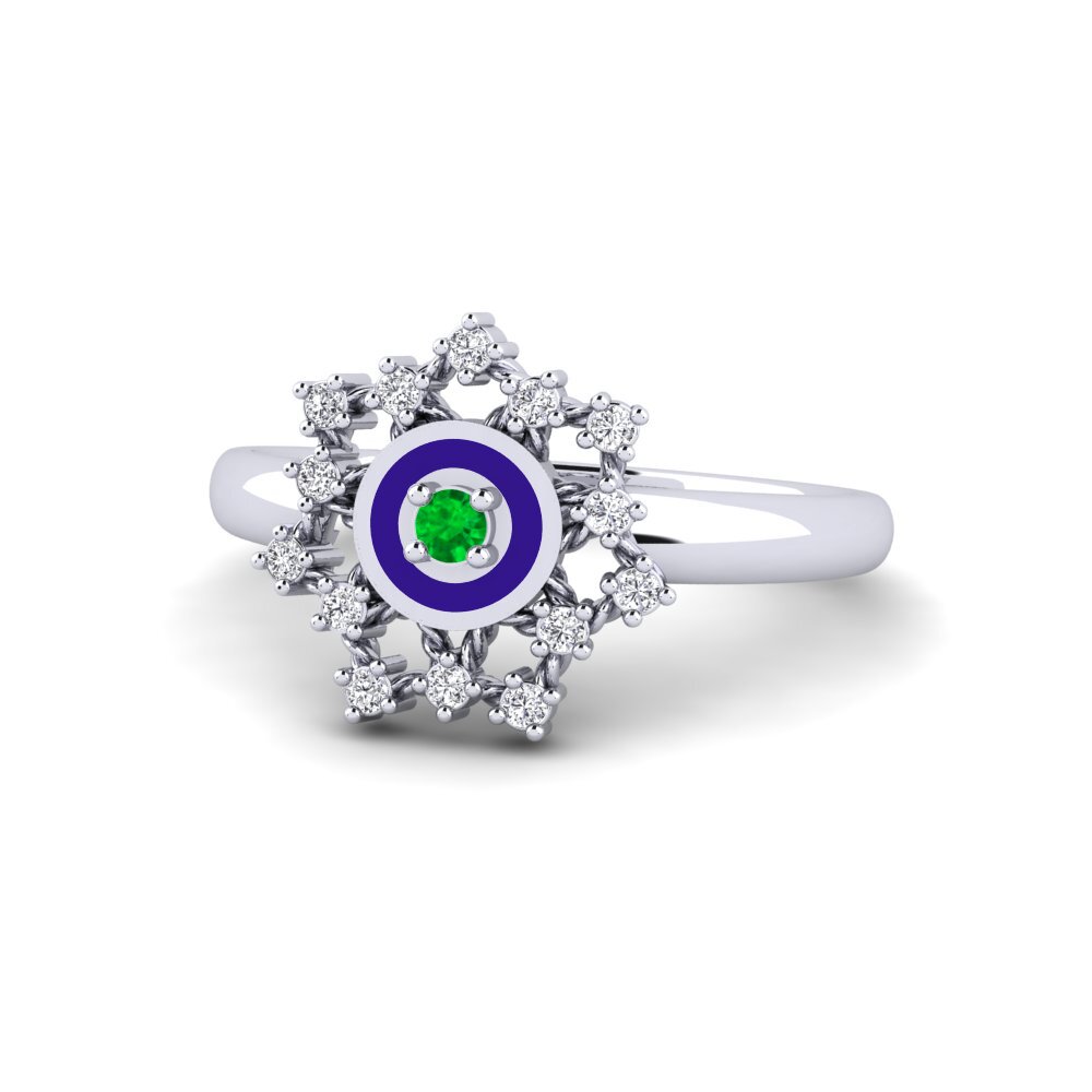 Weißgold 585 Ring Holmia