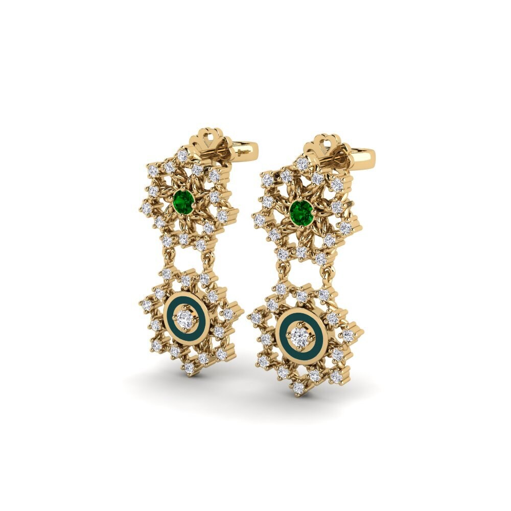 emerald-zirconia Women's ต่างหู Kangaruma