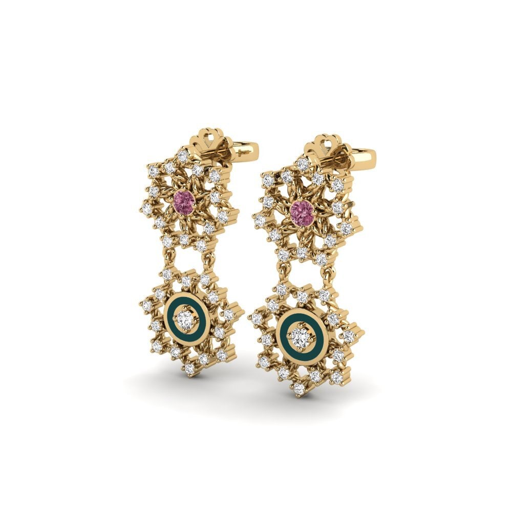 Rhodolite Garnet Women's Earring Kangaruma