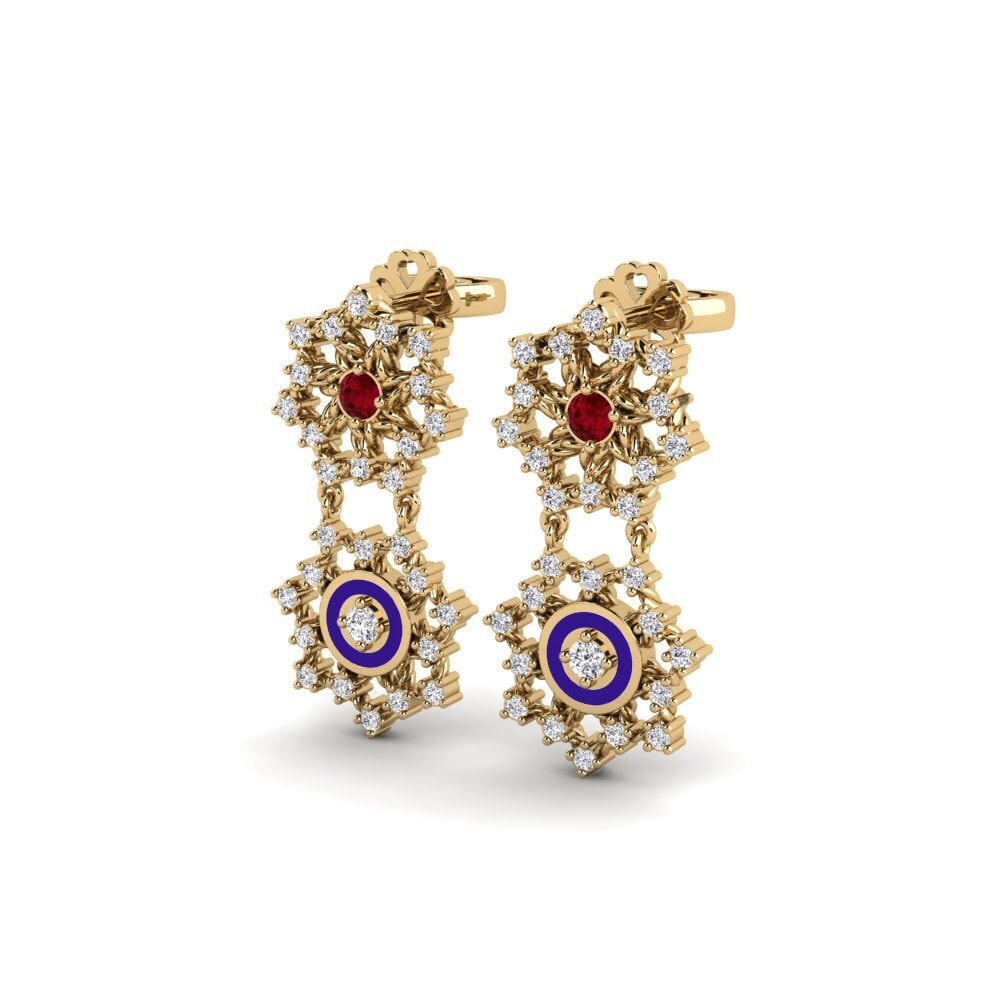 Red Zirconia Women's Earring Kangaruma