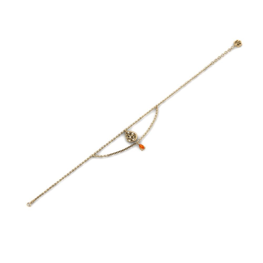 Zafiro Naranja Pulsera de Mujer Lissus