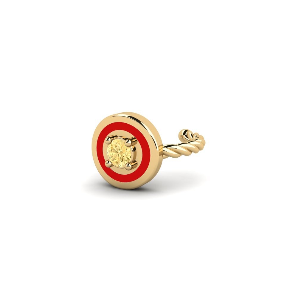 Diamante Amarillo Pendiente de mujer Makouria