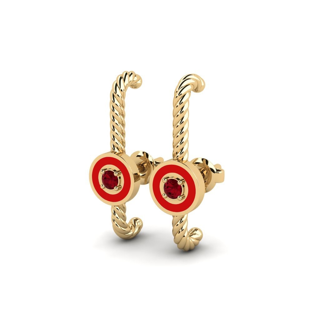 Red Zirconia Women's Earring Marawhanna