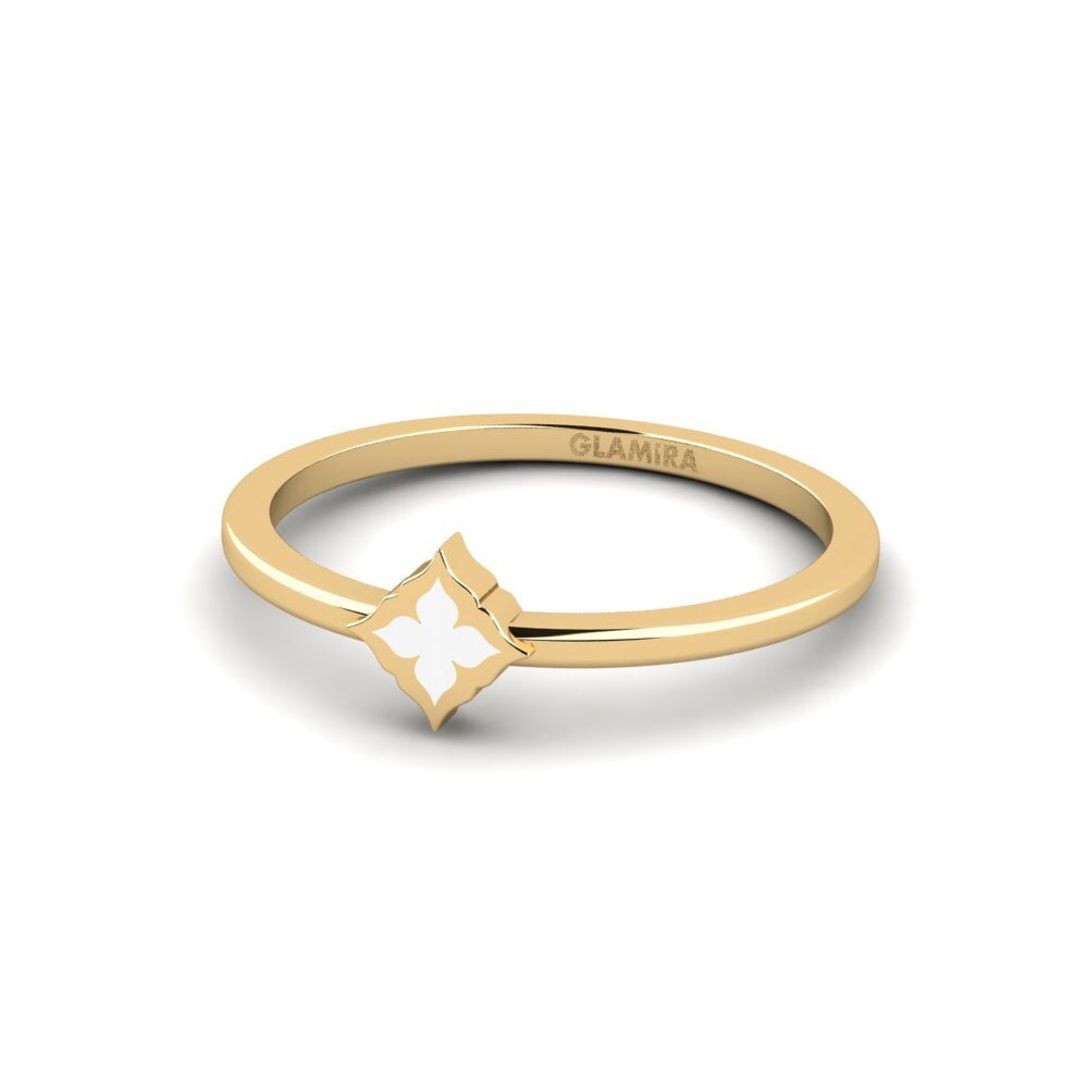 9k Oro Amarillo Anillo Reactionary