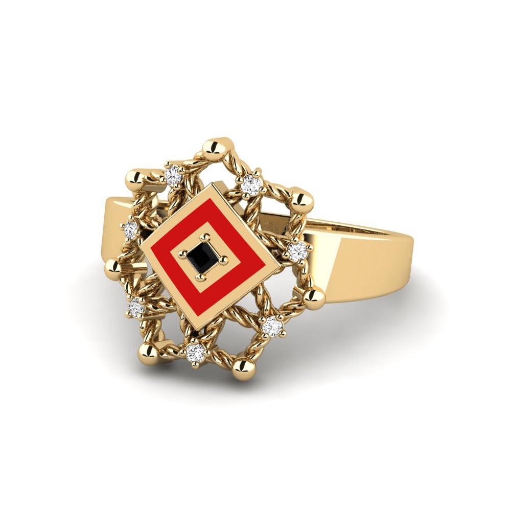 Schwarzer Onyx Ring Tujereng