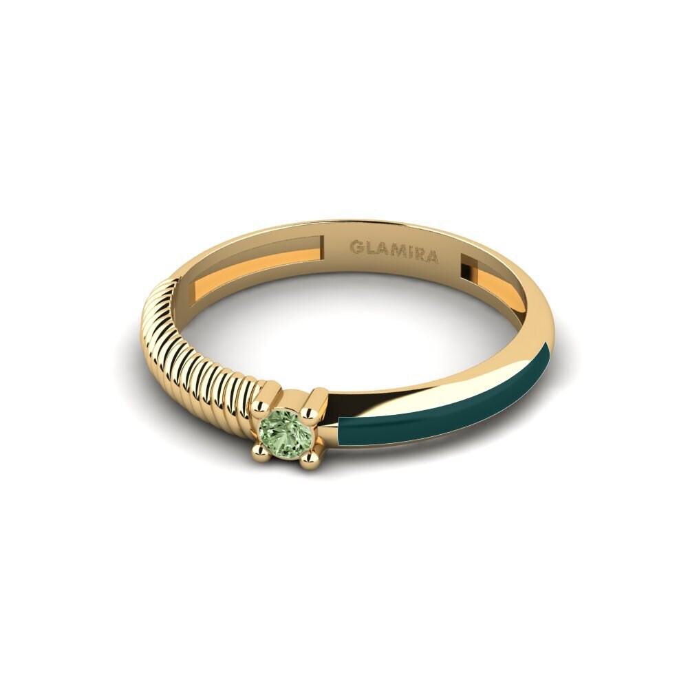 Grüner Diamant Ring Wandaik