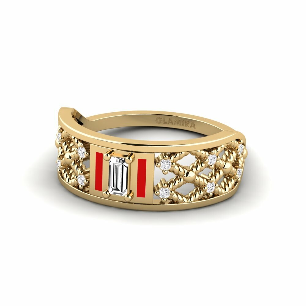 Bagues Moissanite Solitaire Pavé