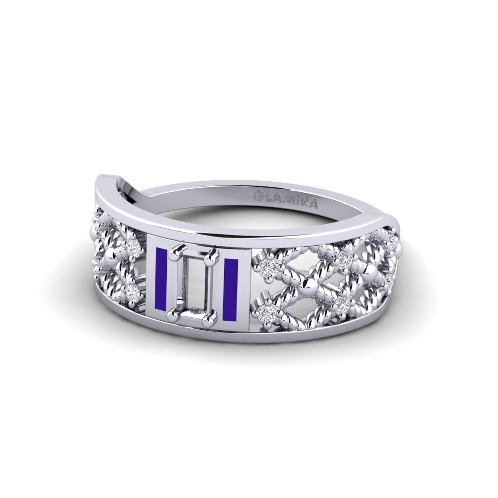 Weißgold 585 Ring Barra