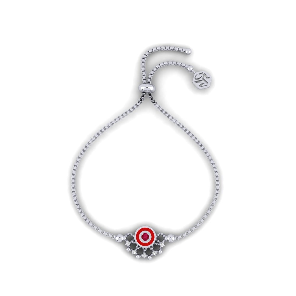 9ct White Gold Women's Bracelet Busia