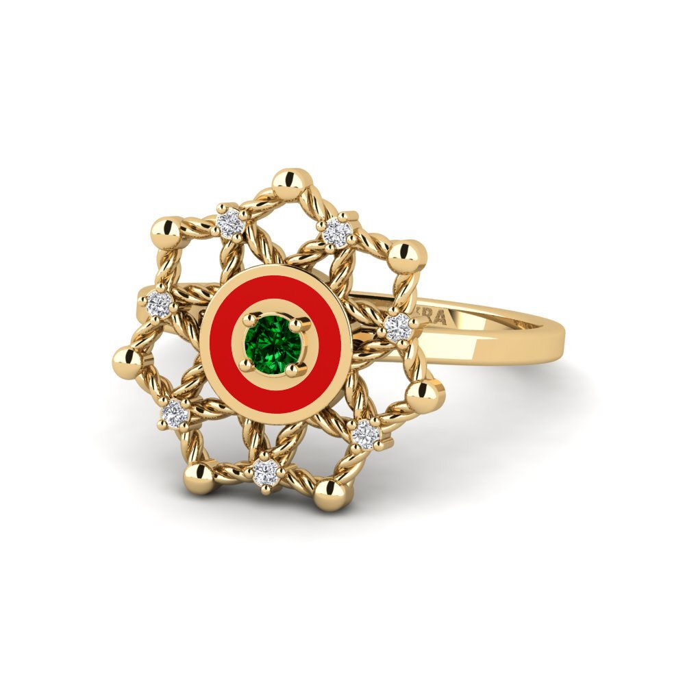 Grüner Zirkonia Ring Farato