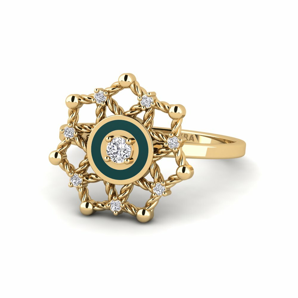Diamant De Synthèse Bague Farato