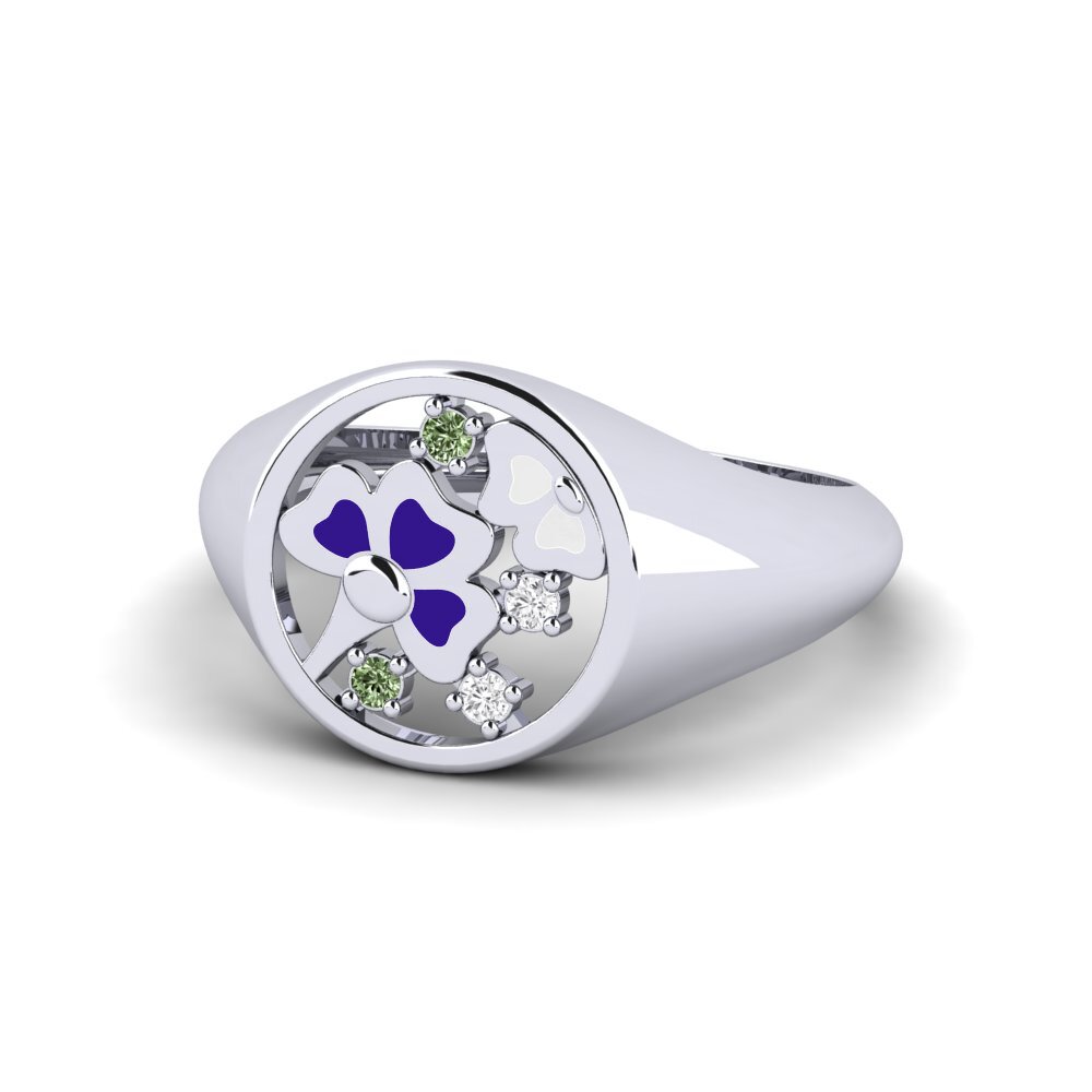 Grüner Diamant Ring Foundation