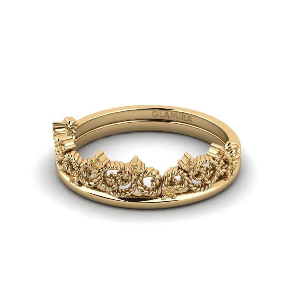 Diamante Marrón Anillo de compromiso Halieis