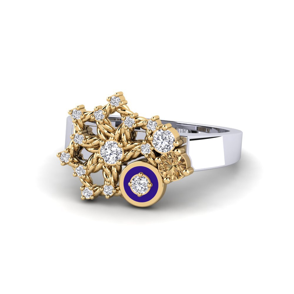 Brauner Diamant Ring Hosororo