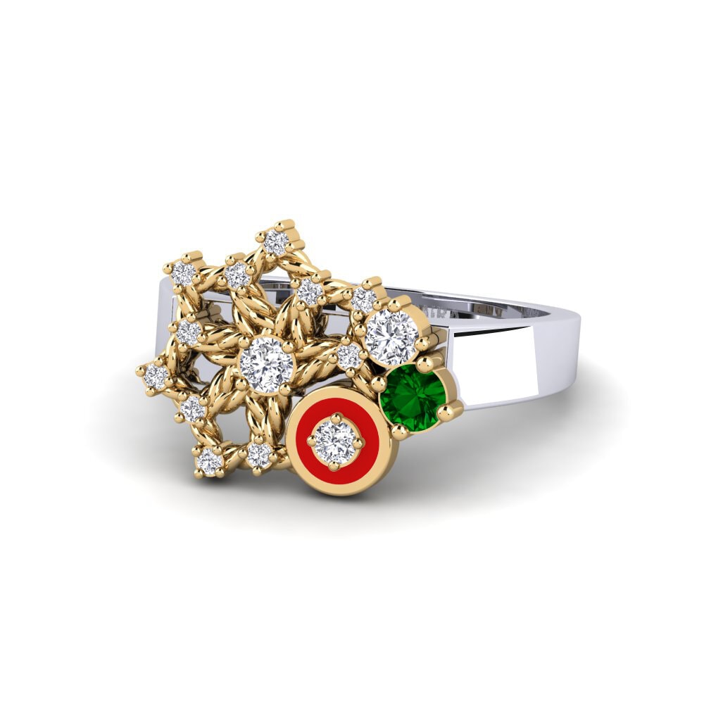 Grüner Zirkonia Ring Hosororo