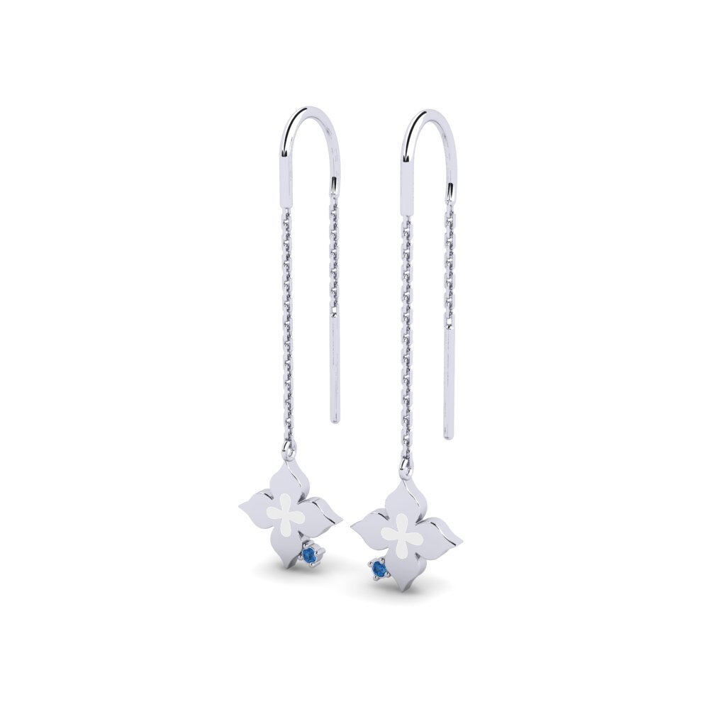 Zircone Blu Scuro Orecchino da donna Identically