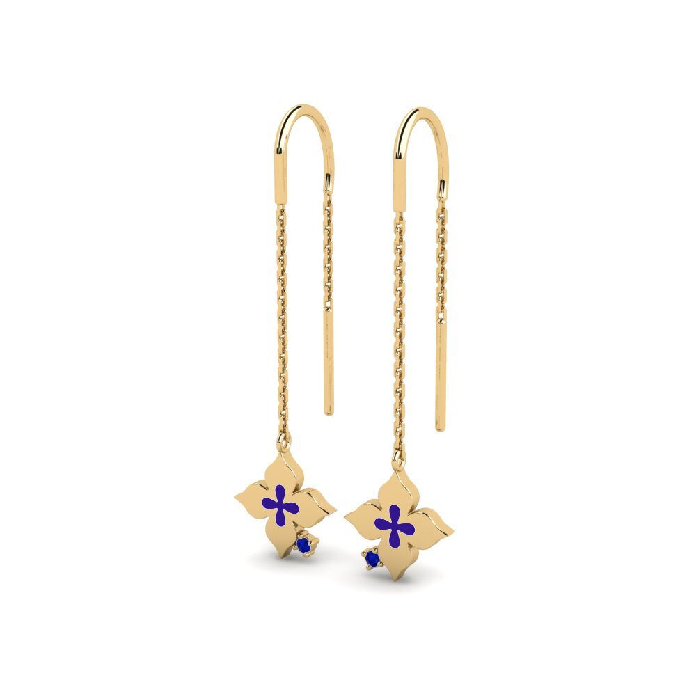 18ct Yellow Gold Women's Earring Identically