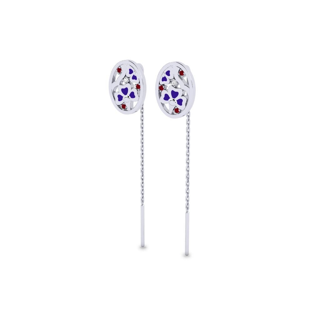 Red Zirconia Women's Earring Innovation - A