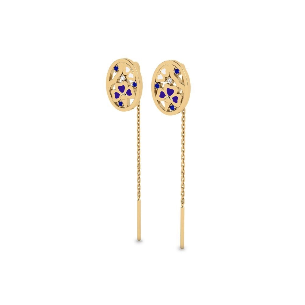 Gelbgold 585 Damen ohrring Innovation - A