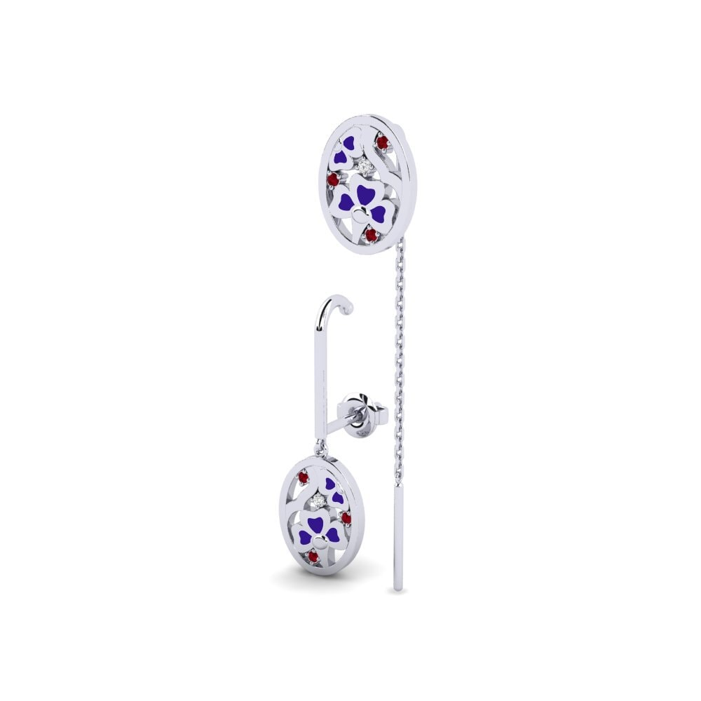 Red Zirconia Women's Earring Innovation - SET