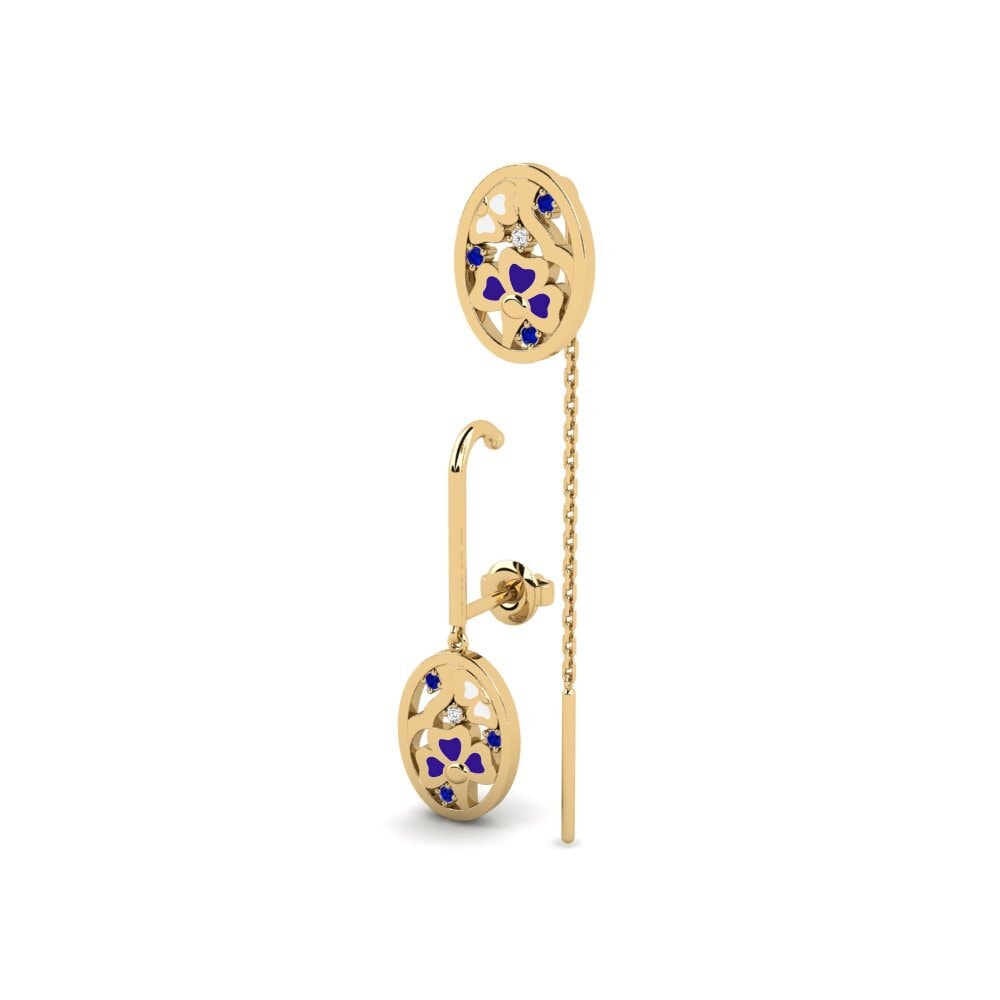 Gelbgold 585 Damen ohrring Innovation - SET