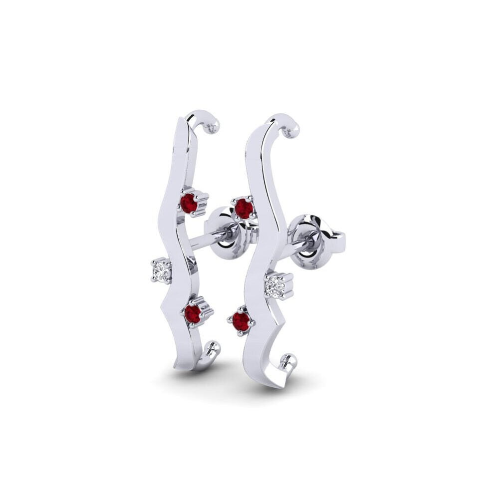 ruby-zirconia Women's ต่างหู Intervene