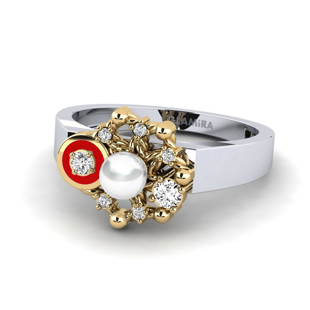 Bagues Moissanite Perles